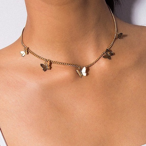 Queen Angel Jewelry - 🌸 Gold Chain Butterfly Necklace